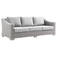 thumbnail image 3 of Modway Conway 5-Piece Outdoor Patio Wicker Rattan Furniture Set in Light Gray Gray, 3 of 10