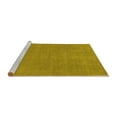 thumbnail image 2 of Ahgly Company Machine Washable Indoor Round Oriental Yellow Industrial Area Rugs, 6' Round, 2 of 4