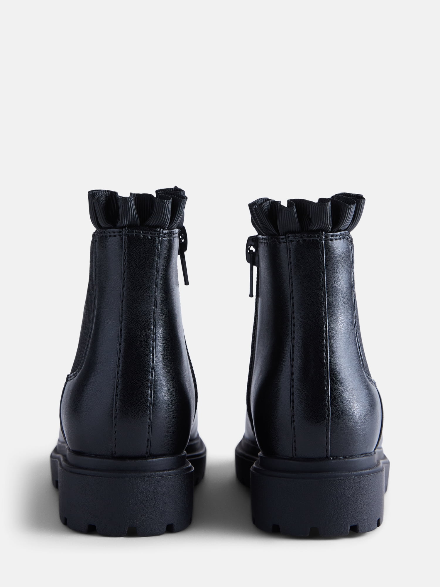 Wonder Nation Toddler Girls Ruffle Chelsea Boots