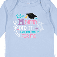 thumbnail image 4 of Inktastic My Mommy Did It and She Did It for Me with Graduation Cap Girls Long Sleeve Baby Bodysuit, 4 of 5