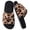 Brown, variant on BERANMEY Leopard Open Toe Womens Slippers Cute Soft House Slippers for Women Men Anti-slip Thick Sole Indoor Bedroom Winter Home Slippers
