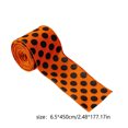 thumbnail image 3 of Halloween Wired Edge Ribbon, 5 Yard Bat Spider Web Ghost Dots Printed Ribbons Wrapping Ribbon for Halloween Party Decoration Wreath DIY Craft, 2.5inch wide, 3 of 5