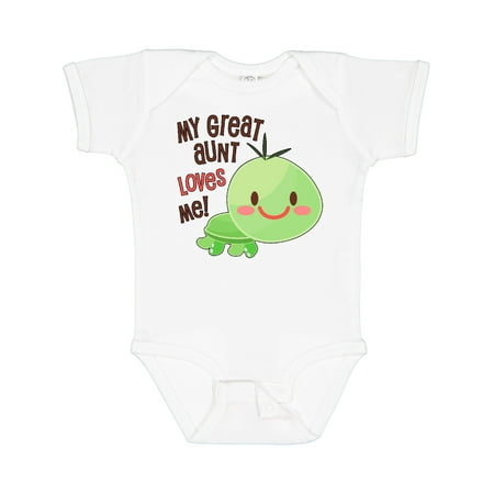 

Inktastic My Great Aunt Loves Me- Cute Turtle Gift Baby Boy or Baby Girl Bodysuit
