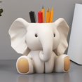 thumbnail image 5 of Adorno Lápiz Con Forma De Elefante Bonito, Brocha De Maquillaje, Pintalabios, Cumpleaños, Almacenamiento De Material De Escritorio, Escritorio, Estudiante, 5 of 5