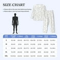 thumbnail image 4 of Honeii Bunny And Bird Pattern Mens Pajamas Set,2pcs Men's Lounge Long Sleeve Sleep Shirt and Pajama Bottoms Sleepwear Set,Mens Pjs Sets-Small, 4 of 7