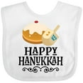 thumbnail image 3 of Inktastic Happy Hanukkah Dreidel Donut Boys or Girls Baby Bib, 3 of 4