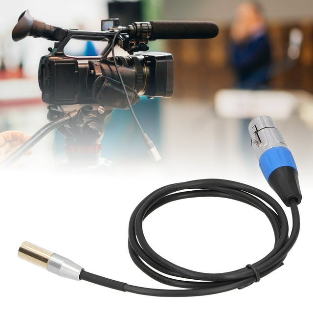 Cordon Audio XLR, Câble Audio XLR de Poche à Double Couche, Blindage Extensible Résistant pour Caméras Reflex 1 Mètres