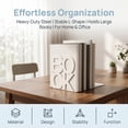 thumbnail image 5 of Unique Bargains 2Pcs Decorative Metal Tree Style Book Ends White 5.3*4.9*5.5inch, 5 of 6