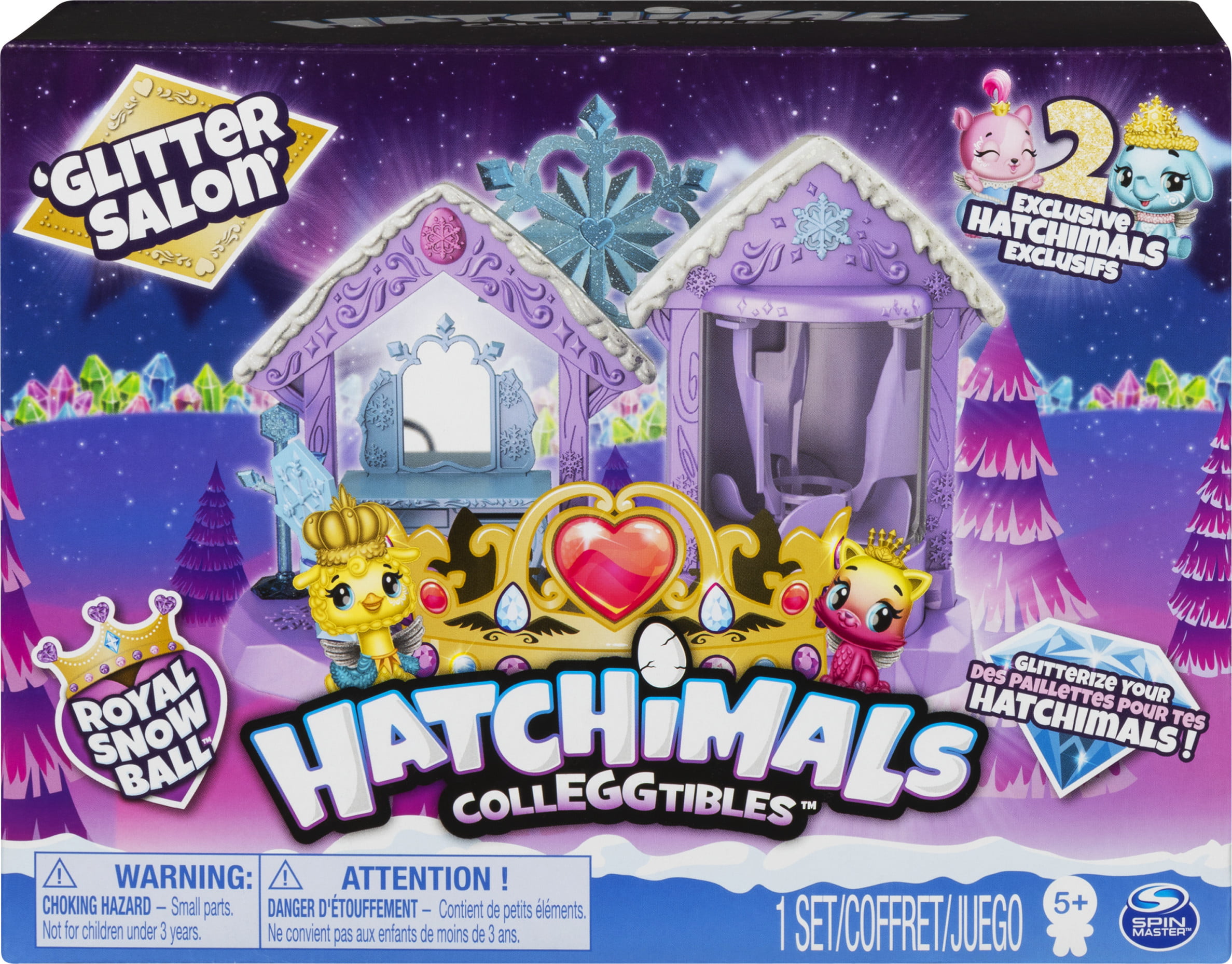 Depression gnist Kom op Hatchimals CollEGGtibles, Glitter Salon Playset with 2 Exclusive Hatchimals,  Girl Toys, Girls Gifts for Ages 5 and up - Walmart.com
