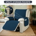 thumbnail image 4 of UPONRAY Waterproof Recliner Chair Cover, Non-Slip & Washable Furniture Protectors Recliner Cover for Kids Pet Dog(28 Inch,Berlin Blue), 4 of 7