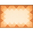 thumbnail image 1 of Ahgly Company Indoor Rectangle Abstract Orange Contemporary Area Rugs, 7' x 9', 1 of 1