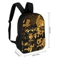 thumbnail image 2 of Bendy And The Ink Machine Backpack, Large Capacity Backpack, 17 Inch Laptop Backpack for College Work Travel, 2 of 9