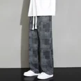 thumbnail image 3 of Pantalones holgados de verano para hombre, pantalones casuales de hip hop, pantalones anchos, rectos, finos, estilo hippie, ropa de calle, tendencia de diseñador de alta calidad, 3 of 5