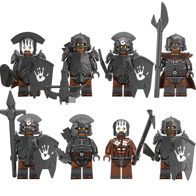 Core Kt1033 Lord Of The Rings Lord Of The Rings Series Strong Orc Soldier Warrior kids Assembly Building Blocks Xp254-261--siniker