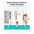 thumbnail image 3 of Portable Door Lock Double Hole Security Door Locker Safety Latch Metal Lock Home Room Hotel Anti, 3 of 5