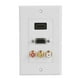 thumbnail image 4 of en 1 HDMI VGA RCA puertos Panel multimedia protección multinivel enchufe de pared multimedia, 4 of 12