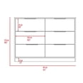 thumbnail image 5 of Bangor 2 Piece Bedroom Set, Drawer Dresser + Nightstand, Black / Pine, 5 of 9