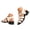 White, variant on Rokment Women's Gladiator Dressy Sandals Roman Vintage Casual Hollow out Leather Closed Toe Chunky Block Mid Heel Fisherman Comfortable Walking Dress Summer Shoes Black Size 6