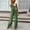 Green, variant on ZAZYULZ Resort Wear for Women Elegant And Casual Women's Strapless Sleeveless Wide Leg Jumpsuit With Tie Belt(White,L)