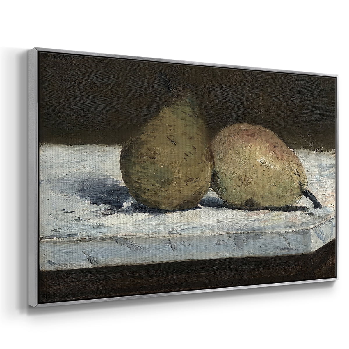 Vintage Botanical Print-VIII By Wexford Home Framed in Silver Wood Gallery Wrapped Canvas 25 in. x 37 in.