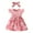 Y01-Pink, variant on Baby Girl Dress Summer Ruffle Sleeve Bowknot Floral Dresses Casual Sundress Beige,9-12 Months