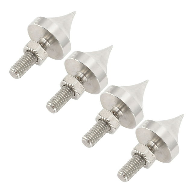 4 Pcs HiFi Speaker Spikes, Shockproof Stainless Steel Speaker Isolation Feet Stand Spike, CD DVD Player Isolation Stand Cone Speaker Isolation Spikes