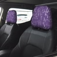 thumbnail image 2 of Kdxio Lavender Flowers Pattern Print 2 Piece Car Head Rest Covers Set Auto Front/Rear Seats Headrest Cover Universal Fit Most Cars,Sedan, SUV, 2 of 9