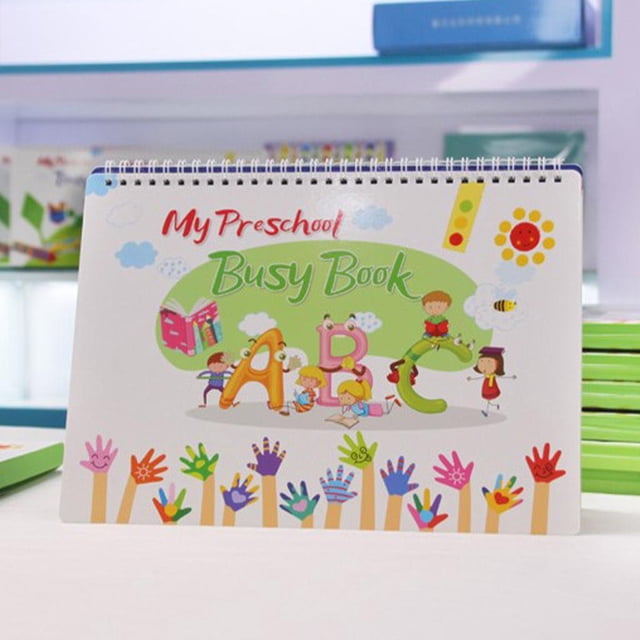 Libro ños, rompecabezas de pensamiento lógico, reutilizables os, Color de ojos y manos, familiar cogtiva Hugo Libro ocupado para niños