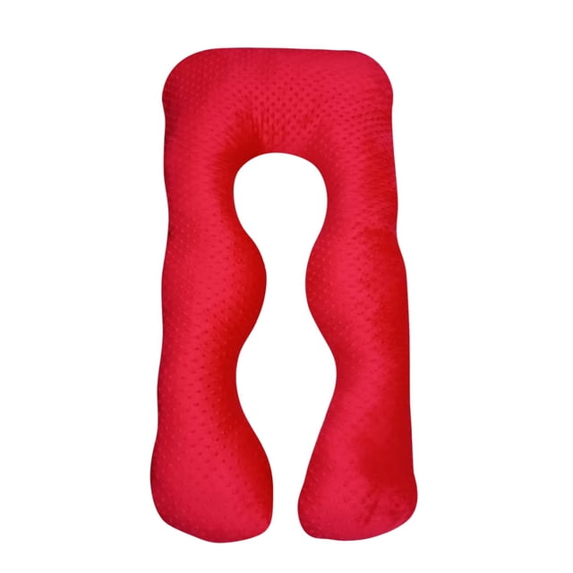 Almohada para maternidad LUNICS tipo Burbuja Roja 135 cm x 70 cm x 15 cm