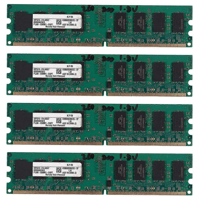 4X 2GB DDR2 PC2-6400 800MHz 240Pin 1.8V Desktop DIMM Memory RAM for Intel, for AMD(2GB/800,W)