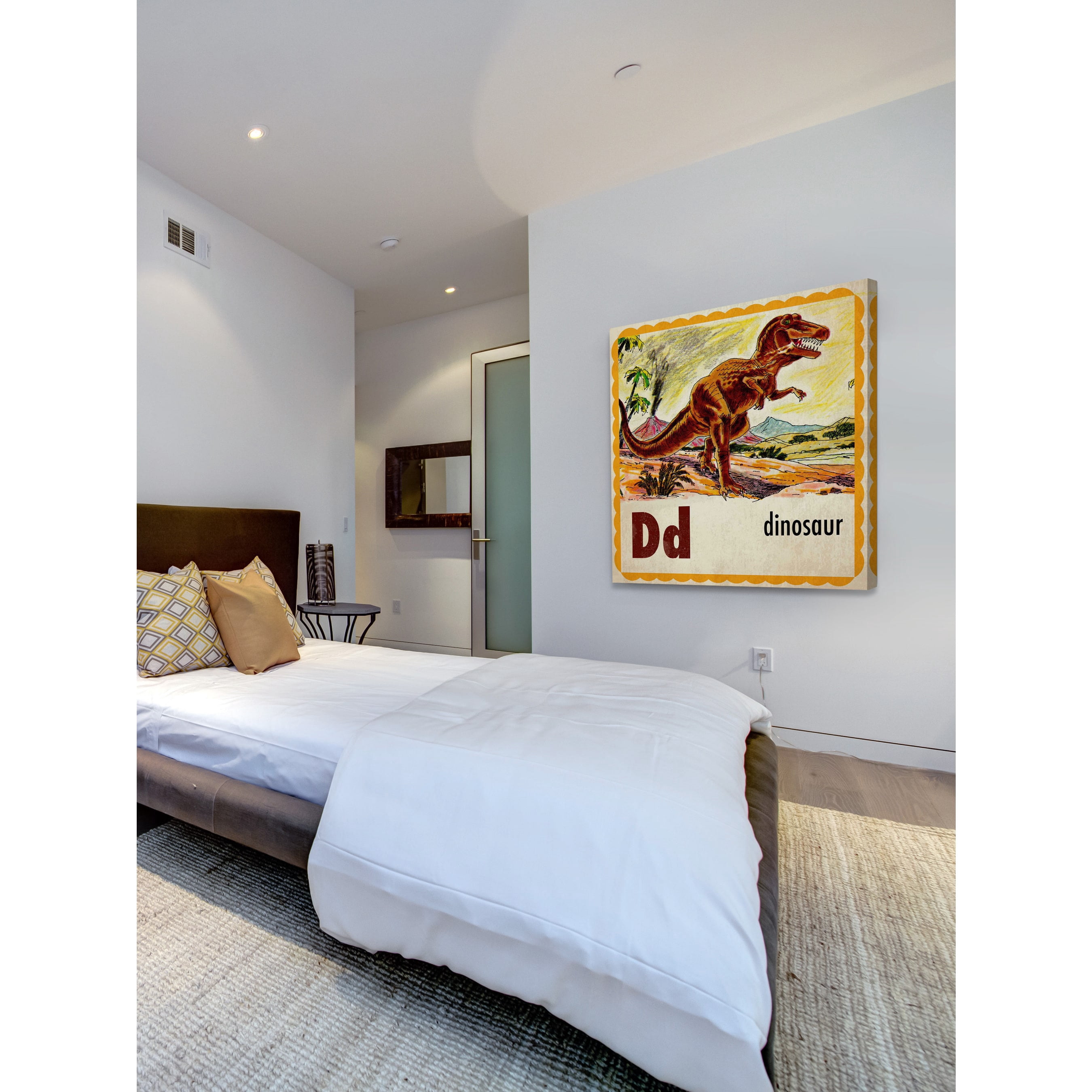 Marmont Hill "Dinosaur Letter" by Curtis Painting Print on Canvas