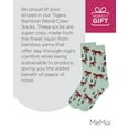 thumbnail image 7 of MeMoi Tigers Bamboo Blend Crew Socks - Mens - Male, 7 of 7
