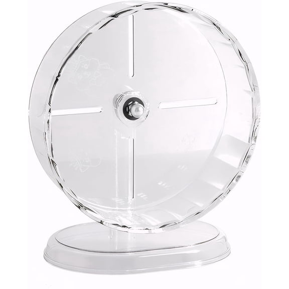 Silent Hamster Wheel – 9.5 inch Anti-Skid Running Wheel for Syrian Hamsters, Easy to Clean Exercise Accessory