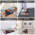 thumbnail image 6 of KLL Colorful Travel Luggage Gear Print Front Door Mat Indoor Outdoor Entrance, Non-Slip Mat All-Weather Doormat Indoor Outdoor Rug Patio Porch Entryway Mat, 23.6''x15.7'', 6 of 7