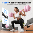 thumbnail image 5 of MERACH Adjustable Soft Dumbbell Set, Kettlebells and Barbell Weight Set for Home Gym, 45lbs, 5 of 8