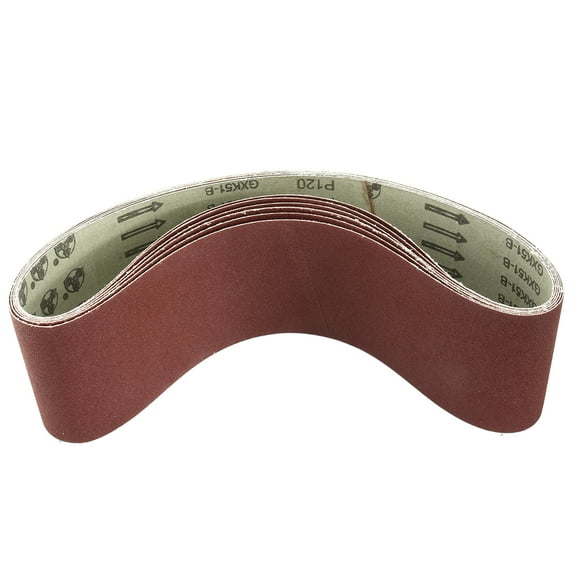 Uxcell 4" x 36" 120 Grit Lapped Joint Aluminum Oxide Sanding Belts 6 Pack