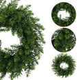 thumbnail image 5 of Green Wreaths For Front Door Outside All Season Artificial Fir Wreath For Front Door, Wall Hanging, Wedding, Window, Home, Porch, Farmhouse, 5 of 5