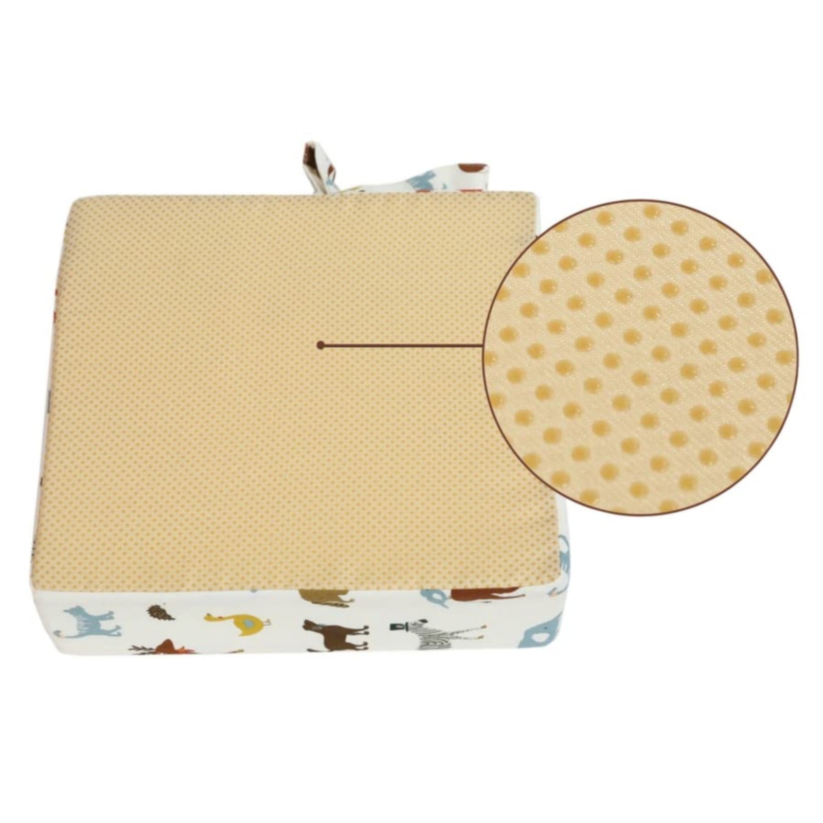 Tanjnj Toddler Booster Seat for Dining Table, 4inch Toddler Cushion, Portable Booster Seats Baby, Adjustable Kids Chair Heightening Booster, Washable Chair Seat Pad Mat for Kids