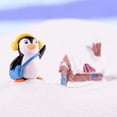 thumbnail image 5 of Cute Winter Penguin Figurine - Adorable Desktop Ornament for Micro Decoration for Home and Seasonal Décor, 5 of 7