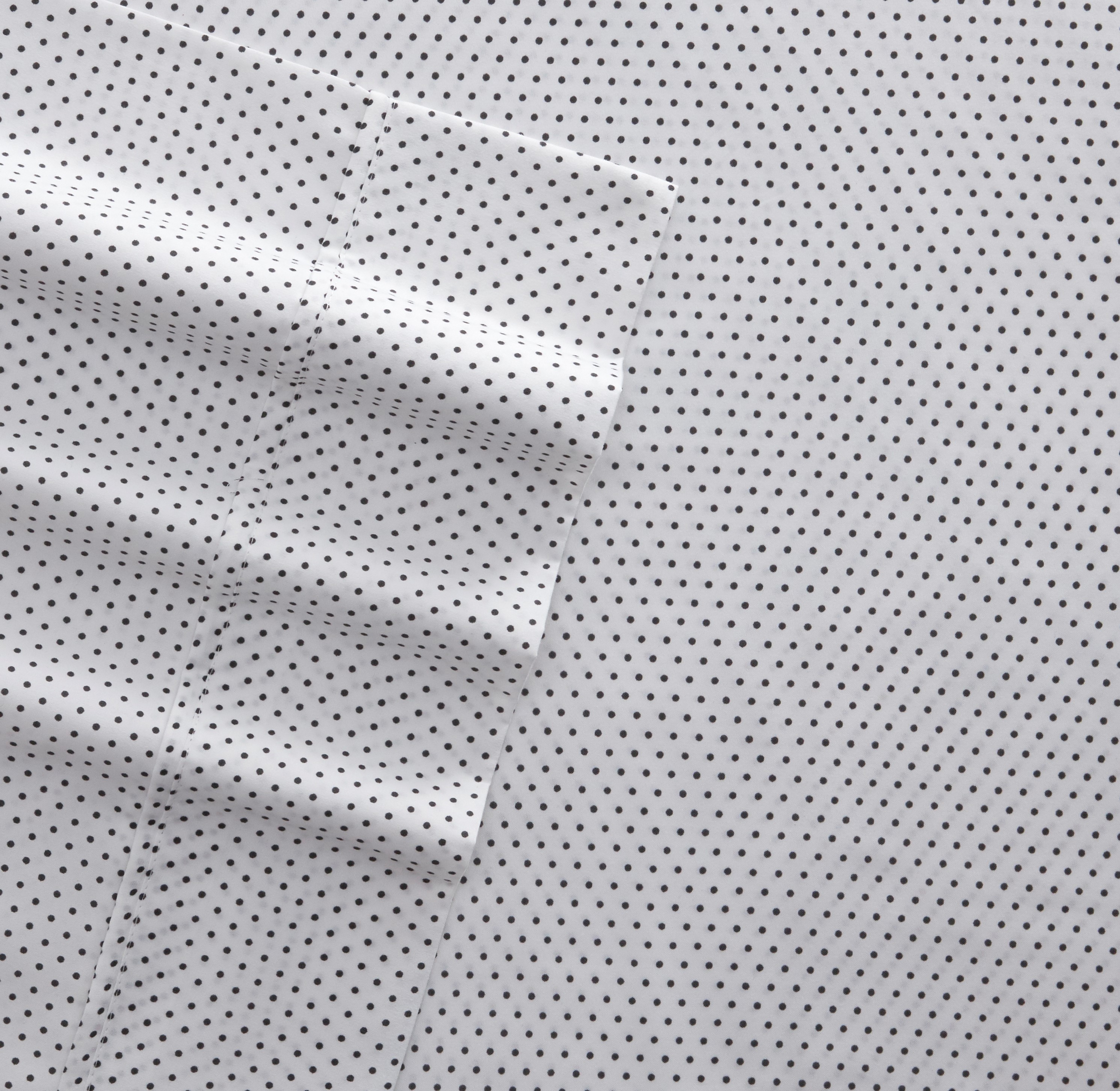 Noble Linens 4 Piece Pattern Microfiber Bed Sheets Set, Gray Stippled, King
