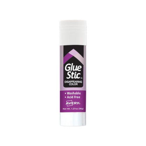 Permanent Glue Stic 1.27 oz, Applies Purple, Dries Clear