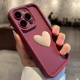 thumbnail image 3 of Cute 3d Love Silicone Phone Case Camera Protecte Shockproof Waterproof Candy Phone Case For Iphone 15 14 13 12 11 Pro/promax, 3 of 7