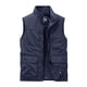 thumbnail image 3 of Ceisia Men's Relaxed Fit Multi-Pocket Utility Vest - Stand-Up Collar Zip Front Dark Blue M Gifts, 3 of 7