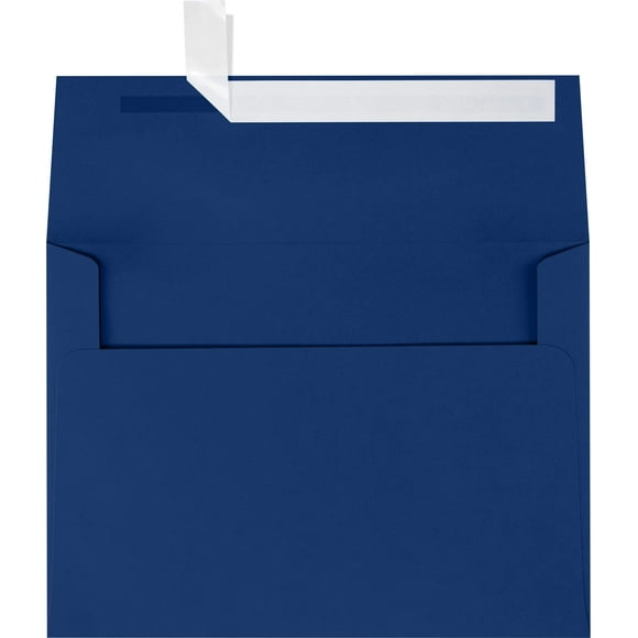 LUXPAPER A7 Invitation Envelopes for 5 x 7 Cards in 80 lb. Navy, Printable Envelopes for Invitations, w/Peel and Press Seal, 500 Pack, Envelope Size 5 1/4 x 7 1/4 (Blue)