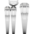 thumbnail image 3 of NYS Jewellrs 925 Sterling Silver 3.80 Ct Round Cut White Diamond Engagement Wedding Thanksgiving Christmas Trio Ring Set 14K White Gold Plated For Unisex -9, 3 of 3