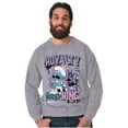 thumbnail image 4 of The Smurfs Kanji Hustle King Royalty Men's Crewneck Sweatshirt Brisco Brands X, 4 of 6