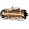 thumbnail image 5 of Michael Kors Reed Large Belted Satchel Vanilla MK Signature Pale Gold, 5 of 6