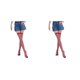 thumbnail image 2 of Medias sin costuras Minnieouse tipo 25 2piezas Iris Rayas muslo juego de rol Cosplay carnaval niñas vestido fiesta, 2 of 6