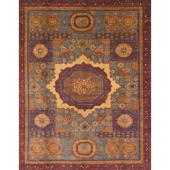 Ahgly Company Machine Washable Indoor Rectangle Abstract Fire Brick Red Area Rugs, 5' x 7'