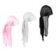 thumbnail image 5 of 3PCS Men Silky Durag Headwrap Pirate - Negro + Blanco + Rosa, 58 cm Colco Mujer Hombre Durag Sombreros, 5 of 5